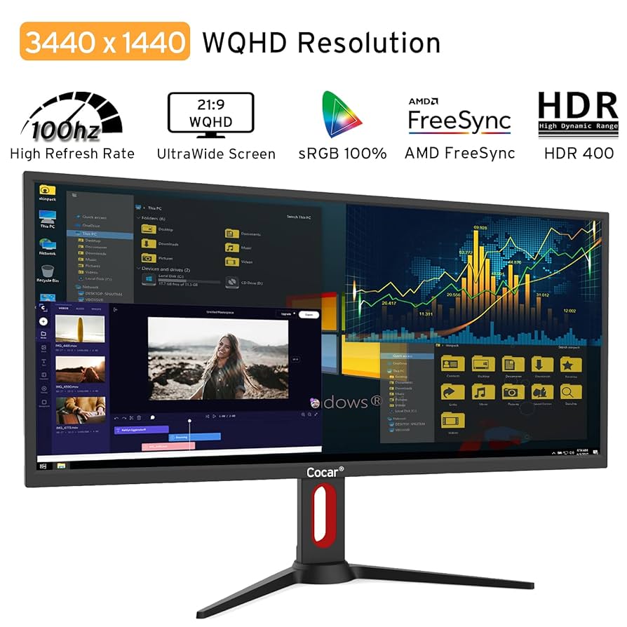 34型 ウルトラワイドディスプレイ GigaCrysta LCD-GCWQ341XDB | 広視野角ADSパネル採用＆UWQHD対応34型